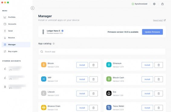 Ledger Live Manager