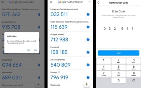 Takto vypadá Google Authenticator