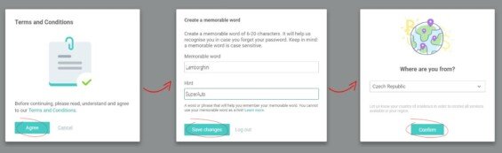 wirex registrace krok 4