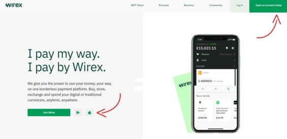 wirex penezenka registrace 1
