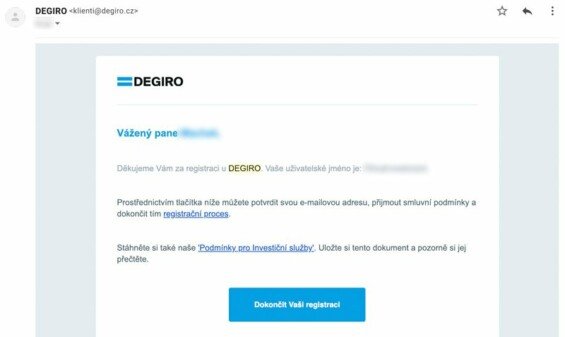 potvrdit ucet degiro