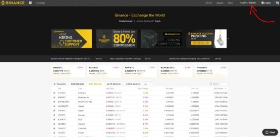 binance burza platforma