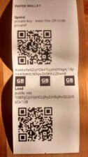 papirova penezenka - bitcoin paper wallet