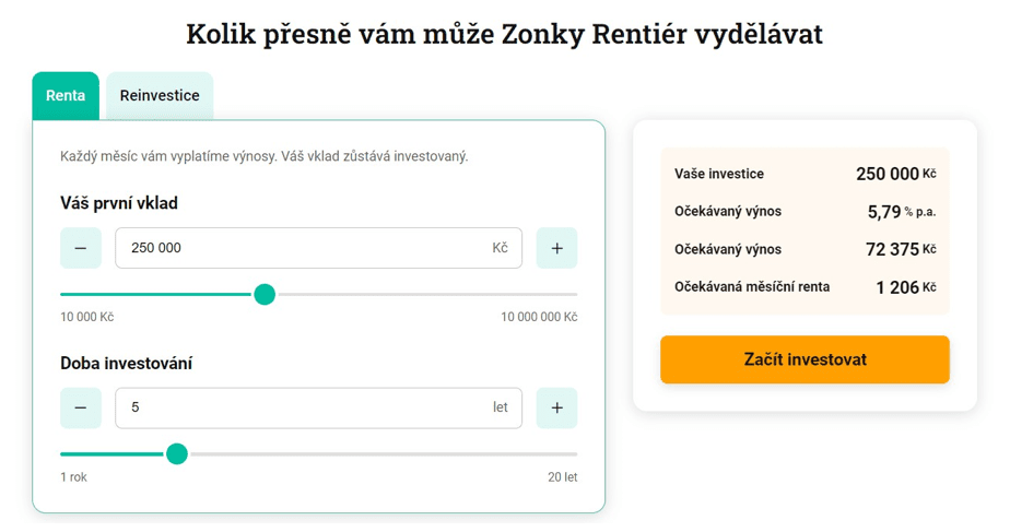 zonky rentier 