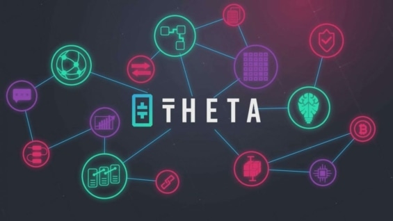 Logo blockchainu theta