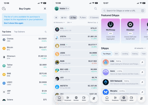 Platforma Onchain Crypto.com