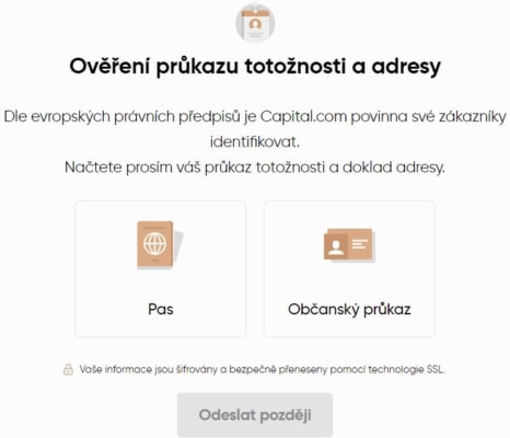 Ověření totožnosti. 