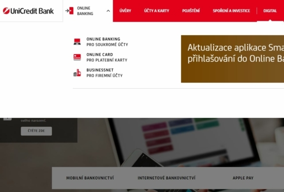 Přihlášení Online Banking