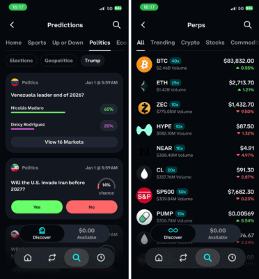 Další možnosti v peněžence Coinbase