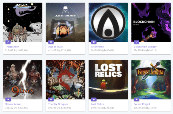 Nejznámější hry v ekosystému Enjinu