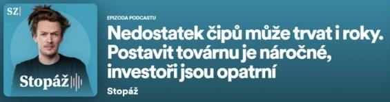 O nedostatku polovodičů hovořil v podcastu Stopáž docent Jiří Jakovenko z Fakulty elektrotechnické ČVUT.