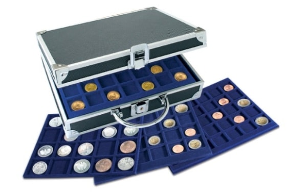 Kufřík na skladování mincí