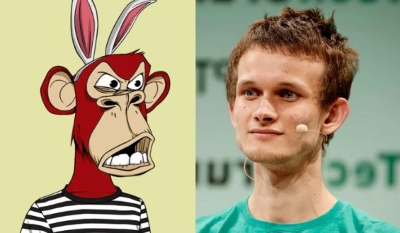 Vitalik Buterin a NFT z Bored Ape Yacht Club