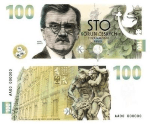 pamětní bankovka s portrétem Karla Engliše