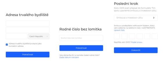 Registrace na crowdfundingové platformě Investown – krok 2.