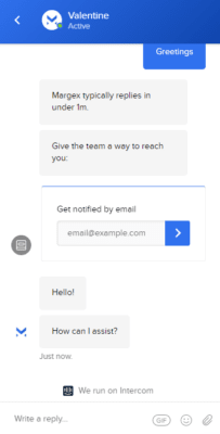 Chatové okénko zákaznické podpory