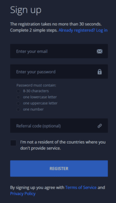 Založení účtu na burze Margex