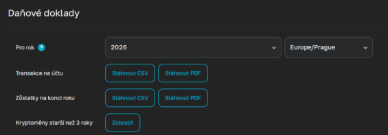 Sekce na platformě Anycoin