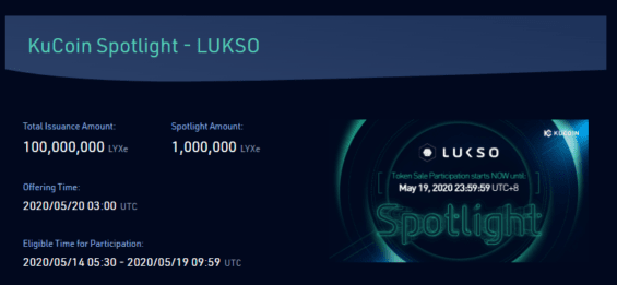 KuCoin Spotlight LUKSO