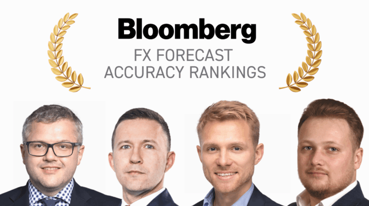 Dle hodnocení FX Forecast agentury Bloomberg patří XTB Research mezi nejlepší analytické týmy na světě!