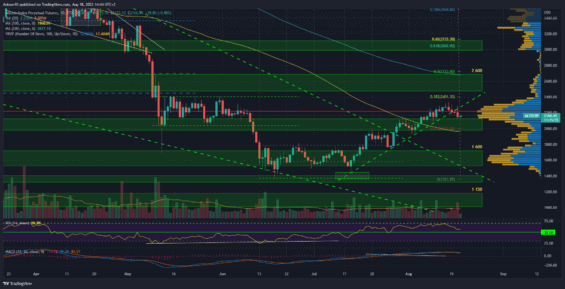 Denní graf altcoin indexu