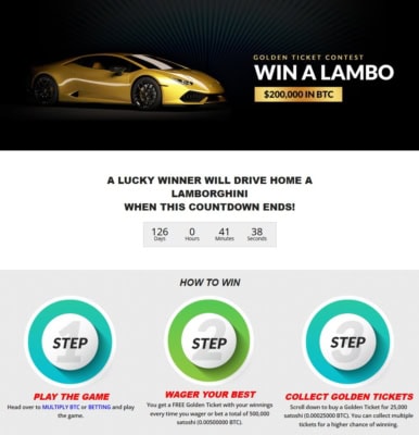 Sekce WIN A LAMBO