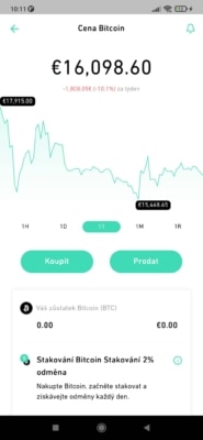 Nákup Bitcoinu na směnárně Change