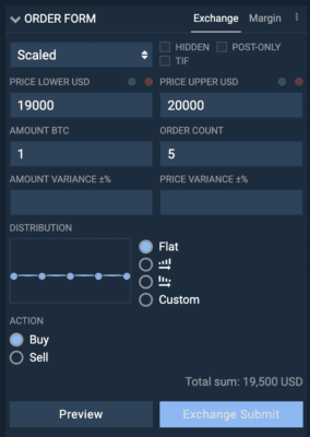 Nastavování scaled orderu