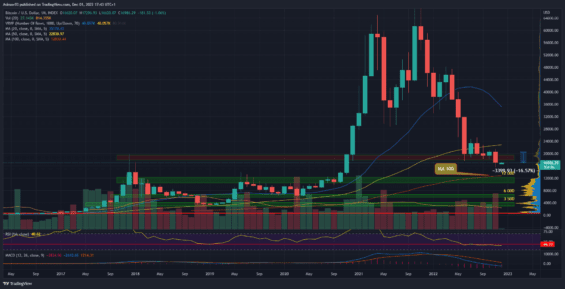 Měsíční graf BTC