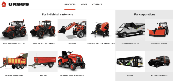 Produktová řada Ursus