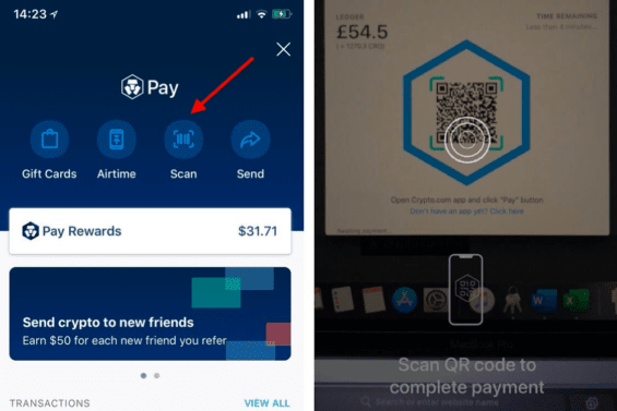 Na otevřené obrazovce zvolte možnost skenování QR kódu.