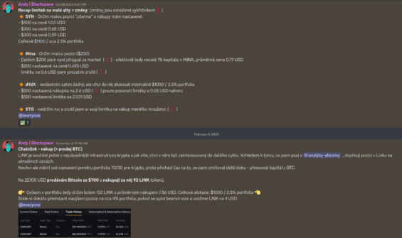 Blockspace milionové portfolio