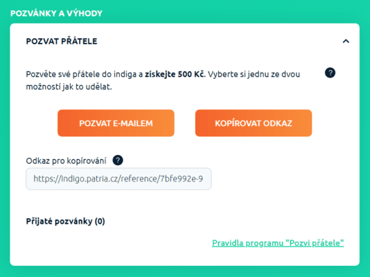 Bonus na platformě Indigo