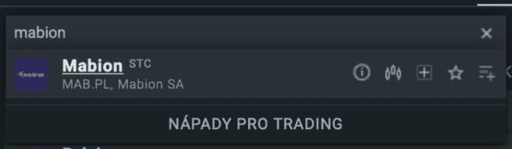 Mabion u XTB