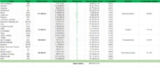 Celkové složení Finex akciového portfolia. K datu nákupu 1. 6. 2023.