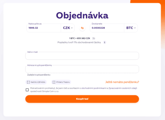 Objednávkový formulář