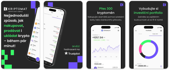 Prezentace aplikace Kriptomat v Google Play