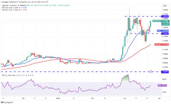 Technická analýza ceny Dogecoinu