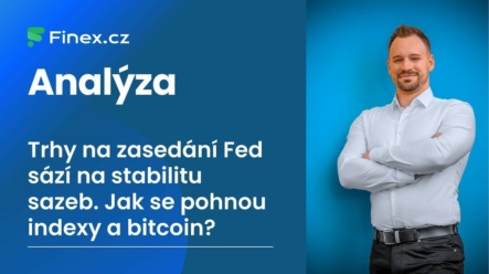 Bitcoin klesl o více jak 8 %, akciové indexy blízko historických maxim. Trhy na středečním zasedání Fed sází na stabilitu sazeb