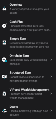 Nabídka Earn na Bitget