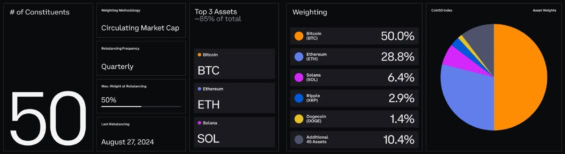 Složení indexu COIN50