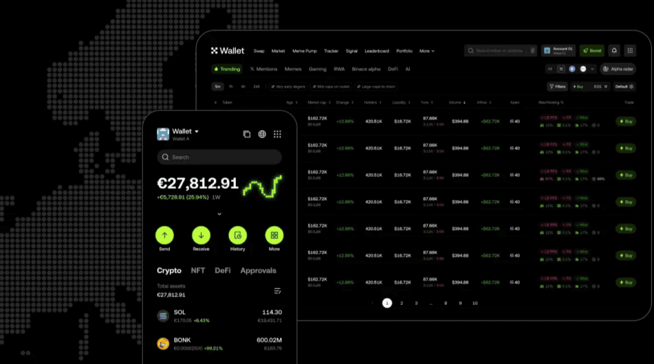 Burza OKX spustila novou DEX Wallet! Konkuruje těm nejlepším