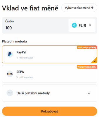 Vklady fiat měnami na Bybit EU