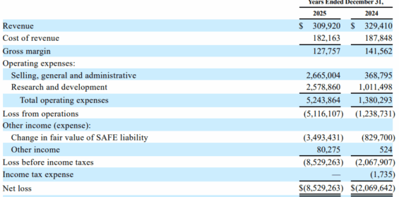 Finanční výsledky Swarmeru