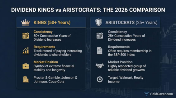 Co znamenají skupiny dividendových králů a aristokratů.