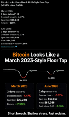 Příspěvek Davida Enga na X ohledně podpory P-10 na Bitcoinu.