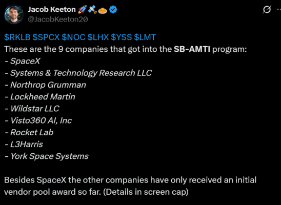 SpaceX uspěla ve vojenském programu a zajistila si obří zakázky.