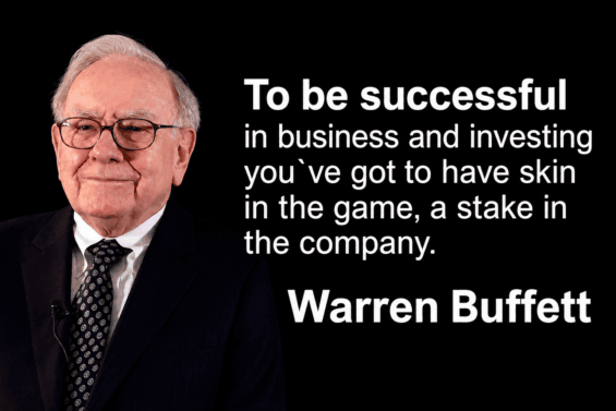 I Warren Buffett říkal, že musíte jít s kůží na trh, abyste někam pokročili