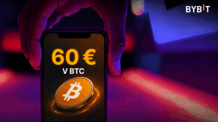 Získejte od Bybit EU až 60 EUR v Bitcoinu. Stačí splnit několik jednoduchých kroků