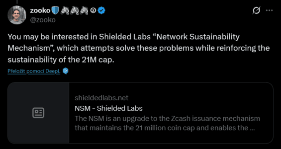 Komentář zakladatele Zcash, Bryce 